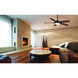 Espace 52 inch Oil Rubbed Bronze/Medium Maple with Medium Maple Blades Ceiling Fan